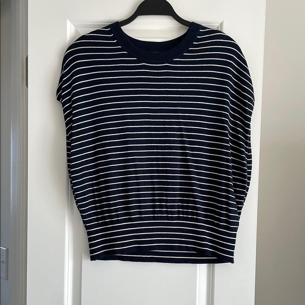 Navy and White Striped Sweater